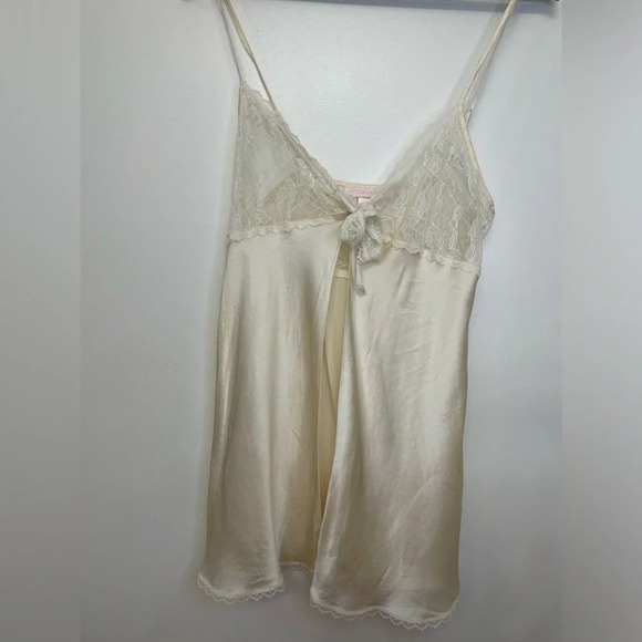 Vintage Victoria Secret Silk|| Camisole Lingerie Baby Doll Open Blouse. - Picture 7 of 10